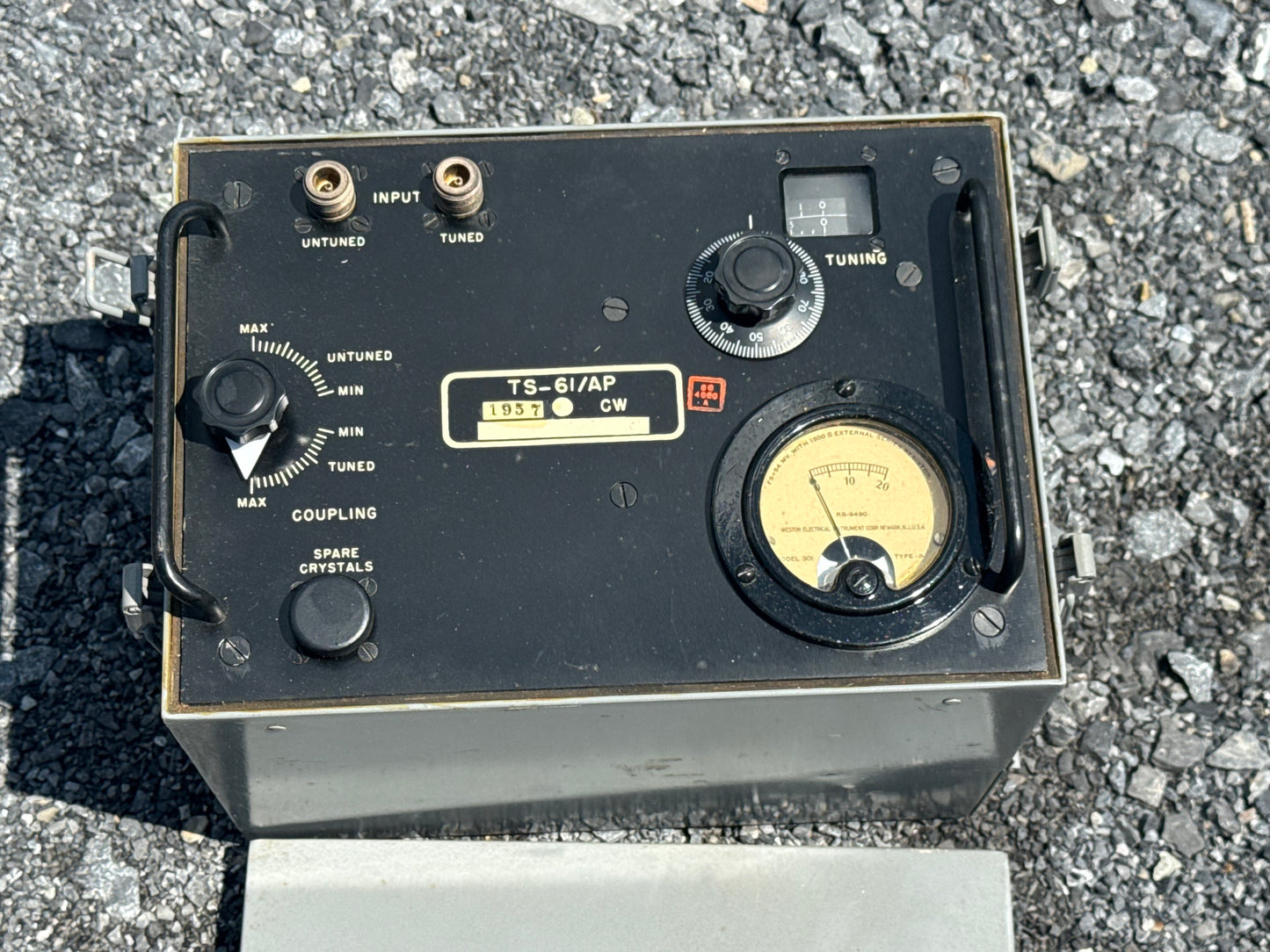 U.S. Military TS-61/AP Crystal Calibrator Test Set with Original Transit Cover