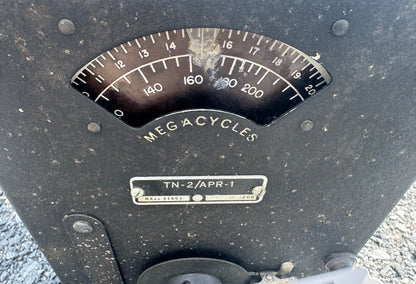 WWII U.S. Navy TN-2/APR-1 Radar Tuning Unit – Megacycles Dial