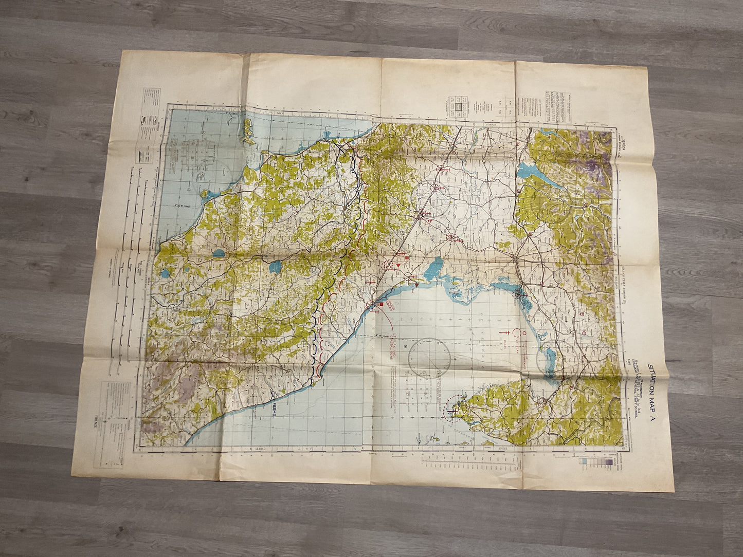 Map of Italy July 22,1944