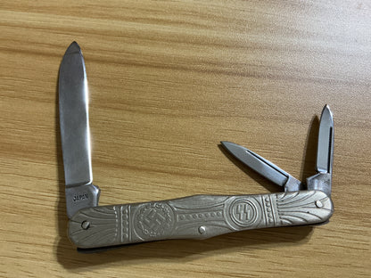 Vintage Japan Made-SS Themed Commemorative Multi-Blade Pocket Knife