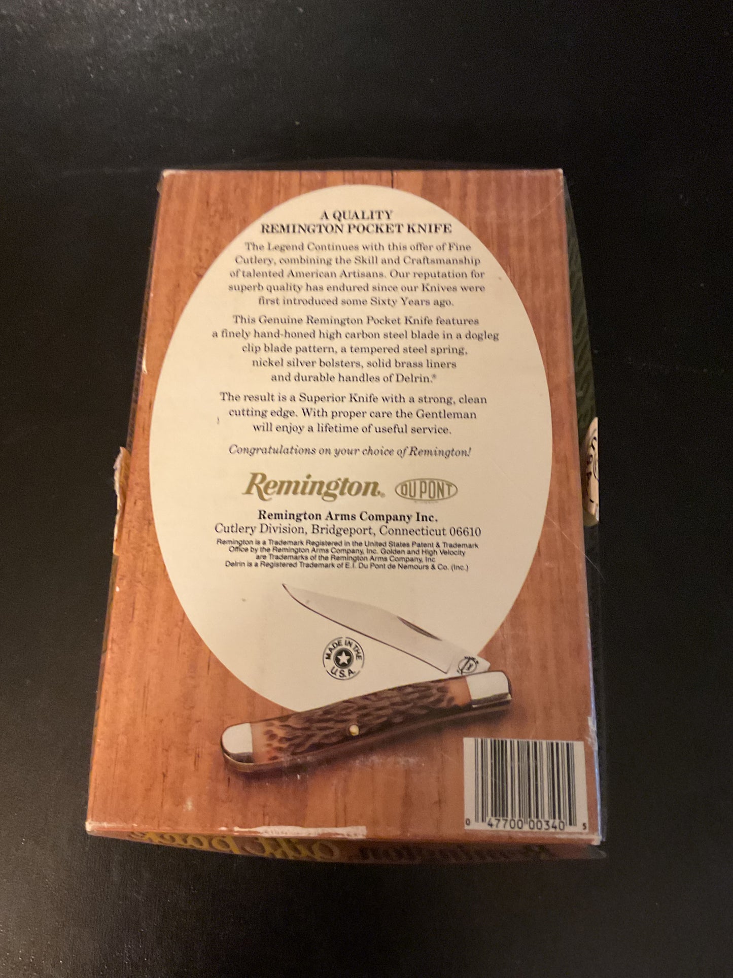 Vintage Remington Thunderbolt .22 LR Gift Pack with Pocket Knife
