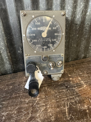 WWII Bendix Radio Type MN-52J Aircraft Azimuth Control Unit