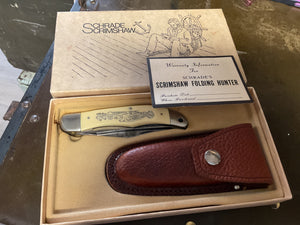Schrades’s Scrimshaw Folding Hunter