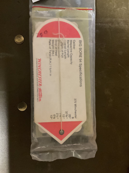 Winchester Hang tag