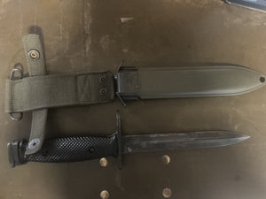 Vietnam-Era U.S. M7 Bayonet with M10 Scabbard