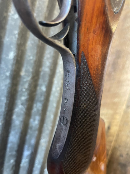 F. de Zabala Hermanos Eibar Spain 12 Gauge Side-by-Side Double Barrel Shotgun – Engraved Receiver – Double Triggers