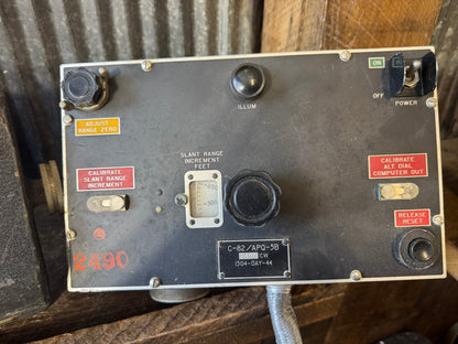 AN/APQ-5B Radar Control Unit Set C-82/APQ-5B WWII/Korean War U.S. Air Force Aircraft Radar Assembly