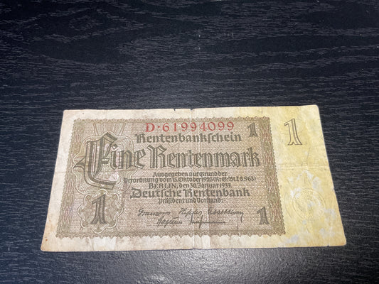 German 1 Retermark 1937