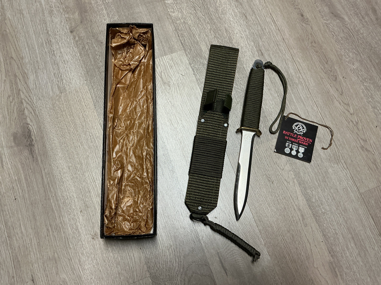 EK Commando Knife Co. Model SF Fighting Knife-Richmond, Va-with Box, & Sheath