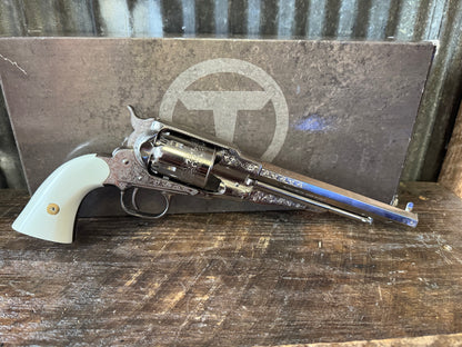 Pietta / Taylor’s Reproduction 1858 Remington- Nickel-Engraved