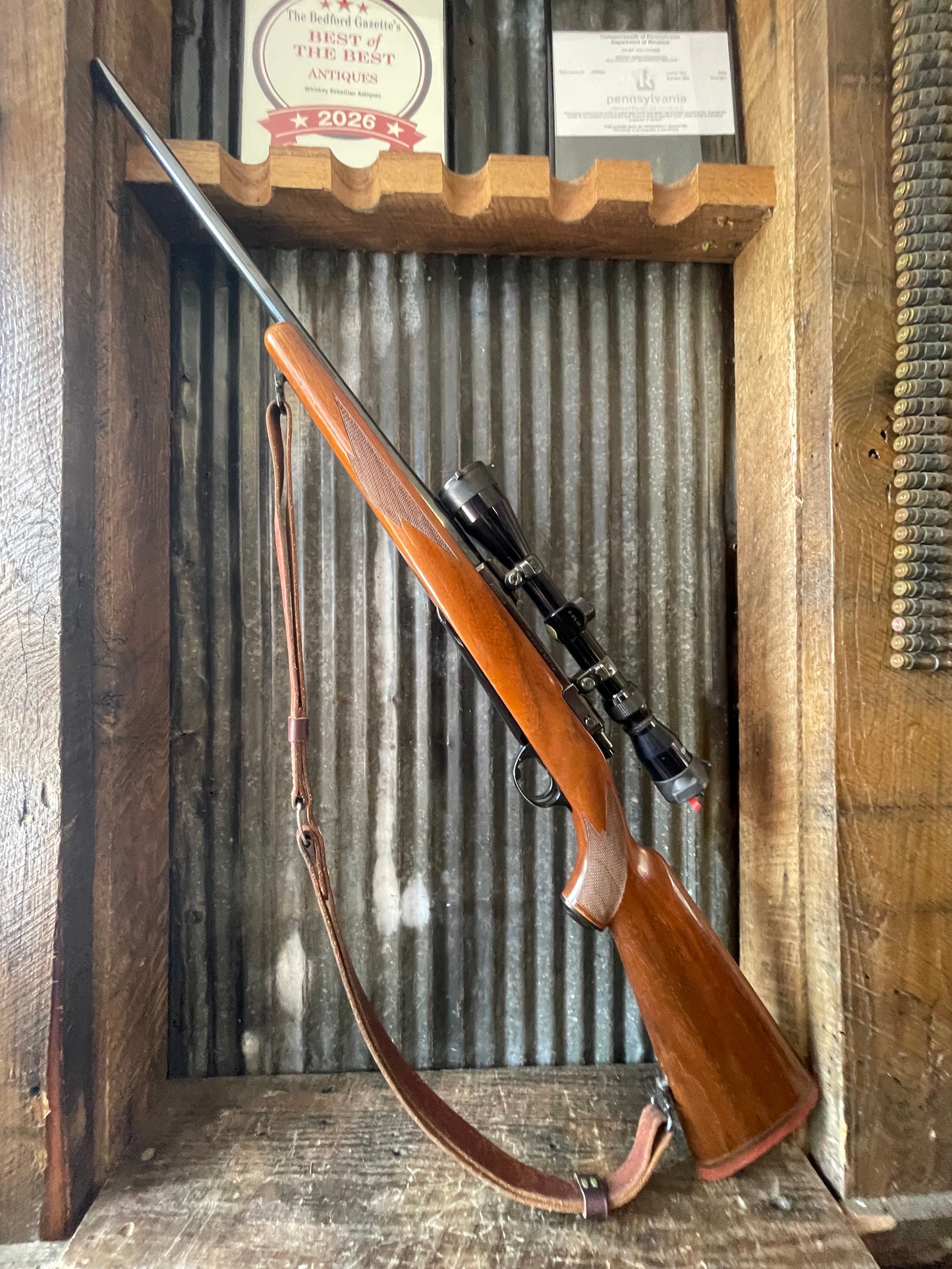 Ruger M77 Tang Safety Bicentennial Bolt Action Rifle – .270 Winchester – 1976 – Tasco 3-9x Scope