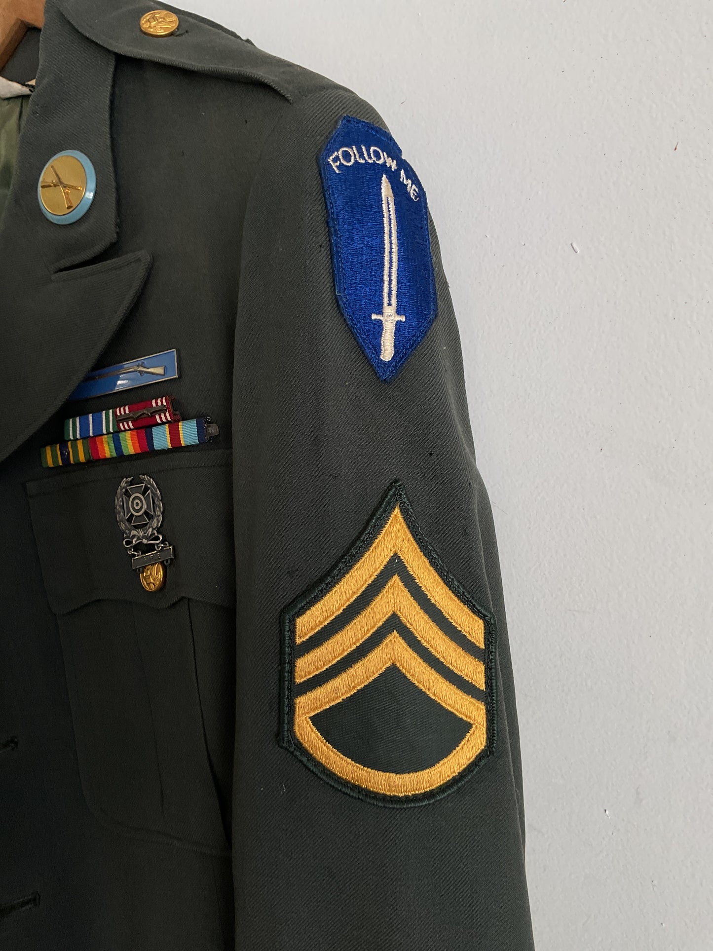 Korean War Era U.S. Army Infantry School Dress Green Uniform Set – Staff Sergeant