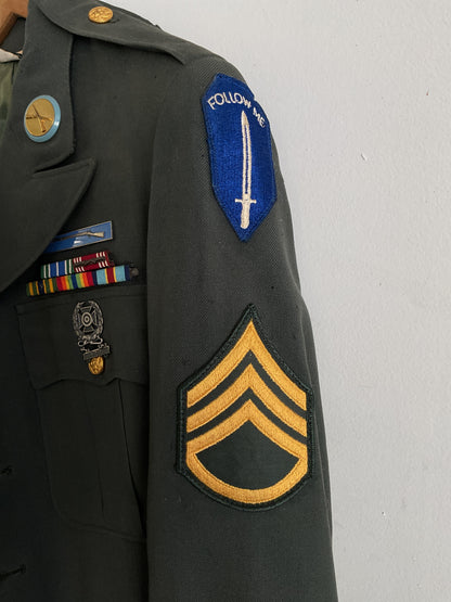 Korean War Era U.S. Army Infantry School Dress Green Uniform Set – Staff Sergeant