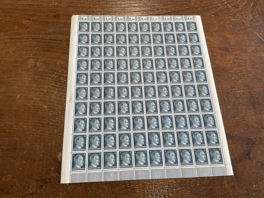German Postage Stamps “blue 4”