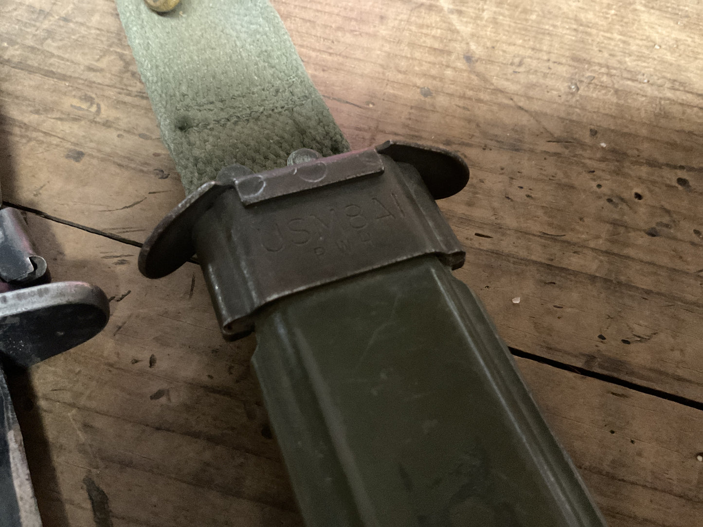 U.S. M6 MILPAR Bayonet w/ M8A1 Scabbard-M14 Vietnam Era