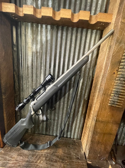 Layaway Payment Only-Savage Axis Stainless Bolt-Action Rifle – .350 Legend – Scoped – Excellent Condition