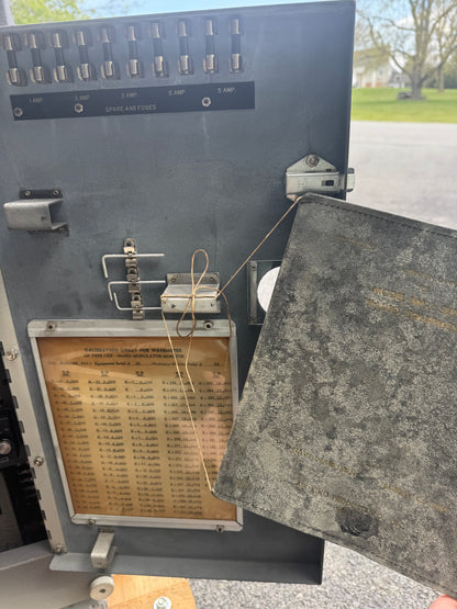 WWII U.S. Navy Bureau of Ships Model BM-2 radio transmitting/receiving equipment cabinet