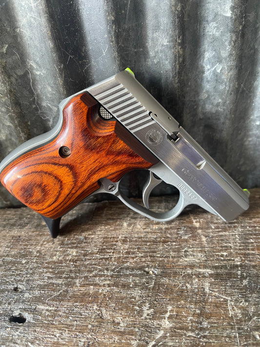 North American Arms Guardian .380 ACP Stainless Pistol – Custom Wood Grips – Box & Three Magazines