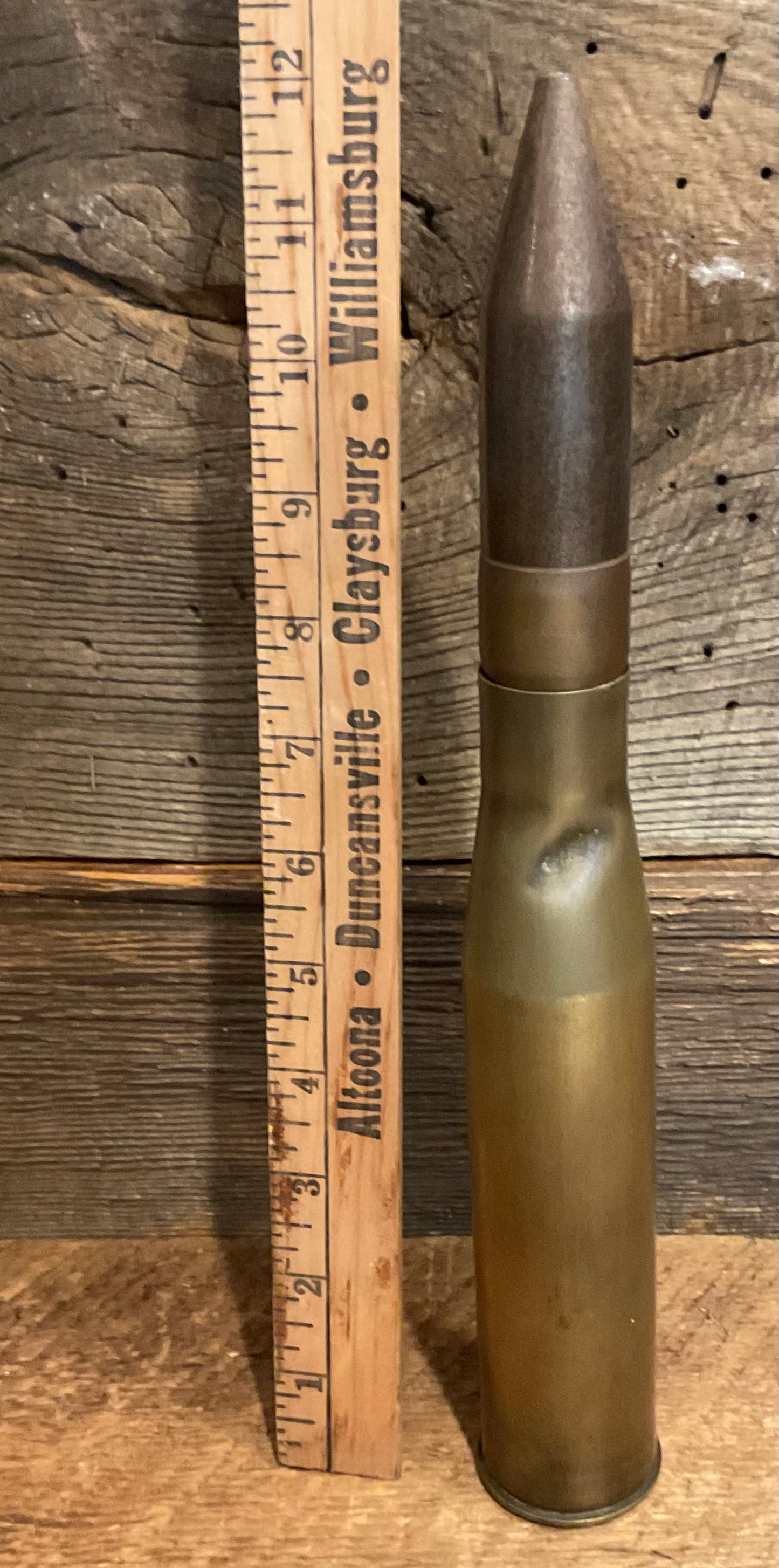 US Naval 1.10” Anti Aircraft Round INERT WWII