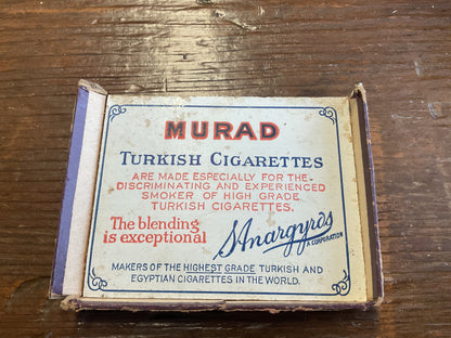 Top of Murad Turkish Cigarette Pack