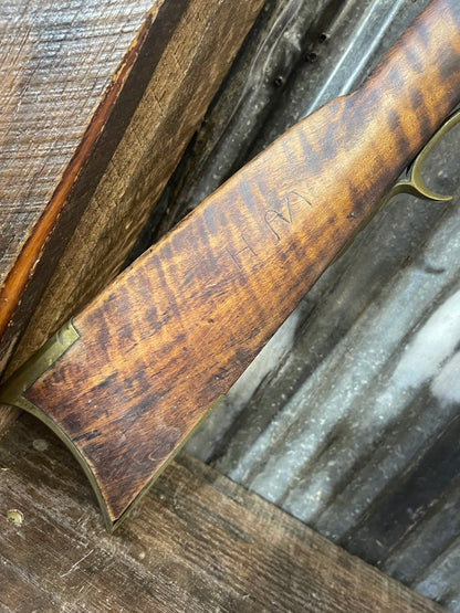 Pennsylvania Long Rifle Parts Lot – 3 Antique Muzzleloaders – Named Barrels