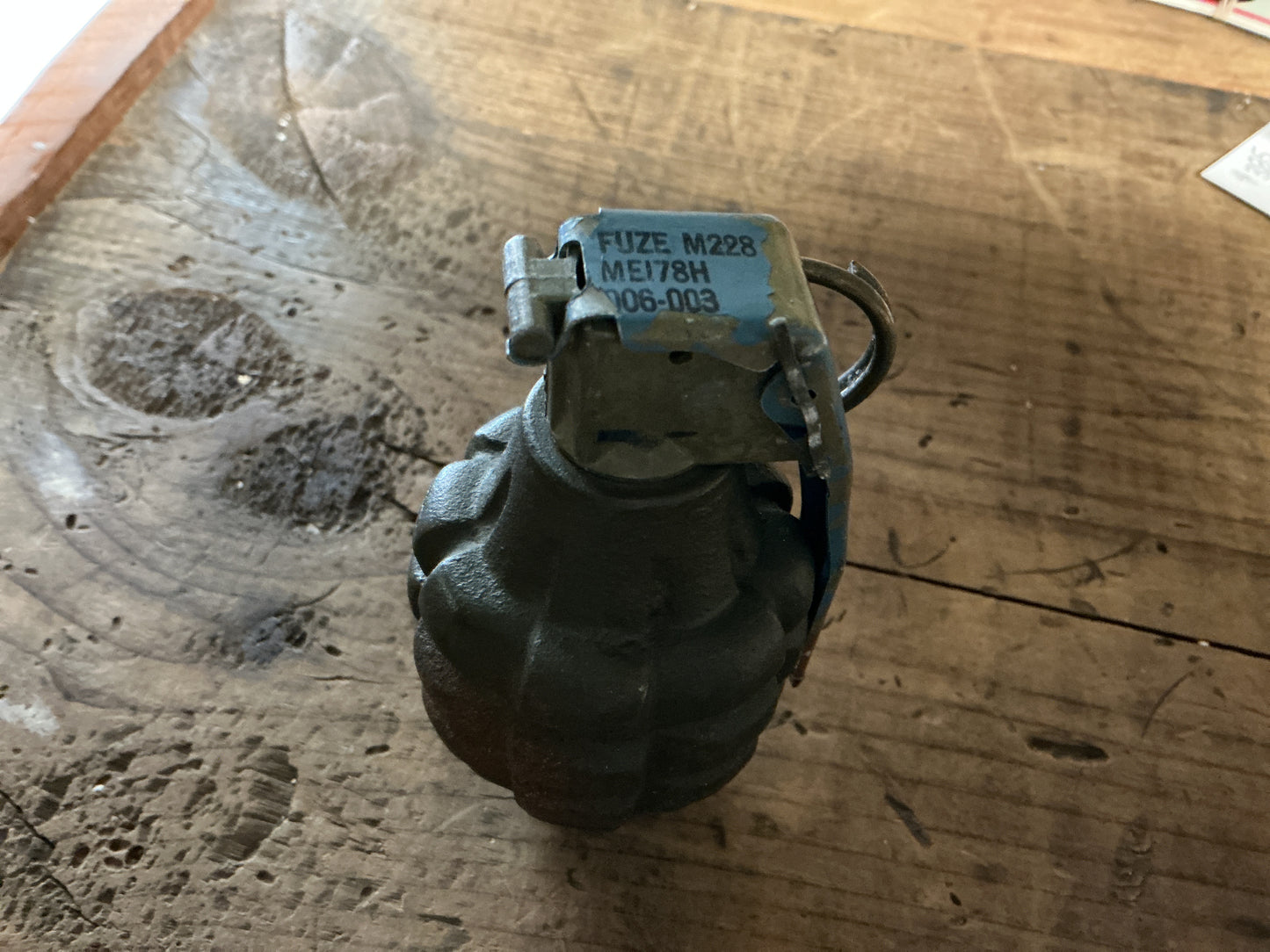 U.S. M67-Inert Practice Grenade w/ M228 Training Fuze