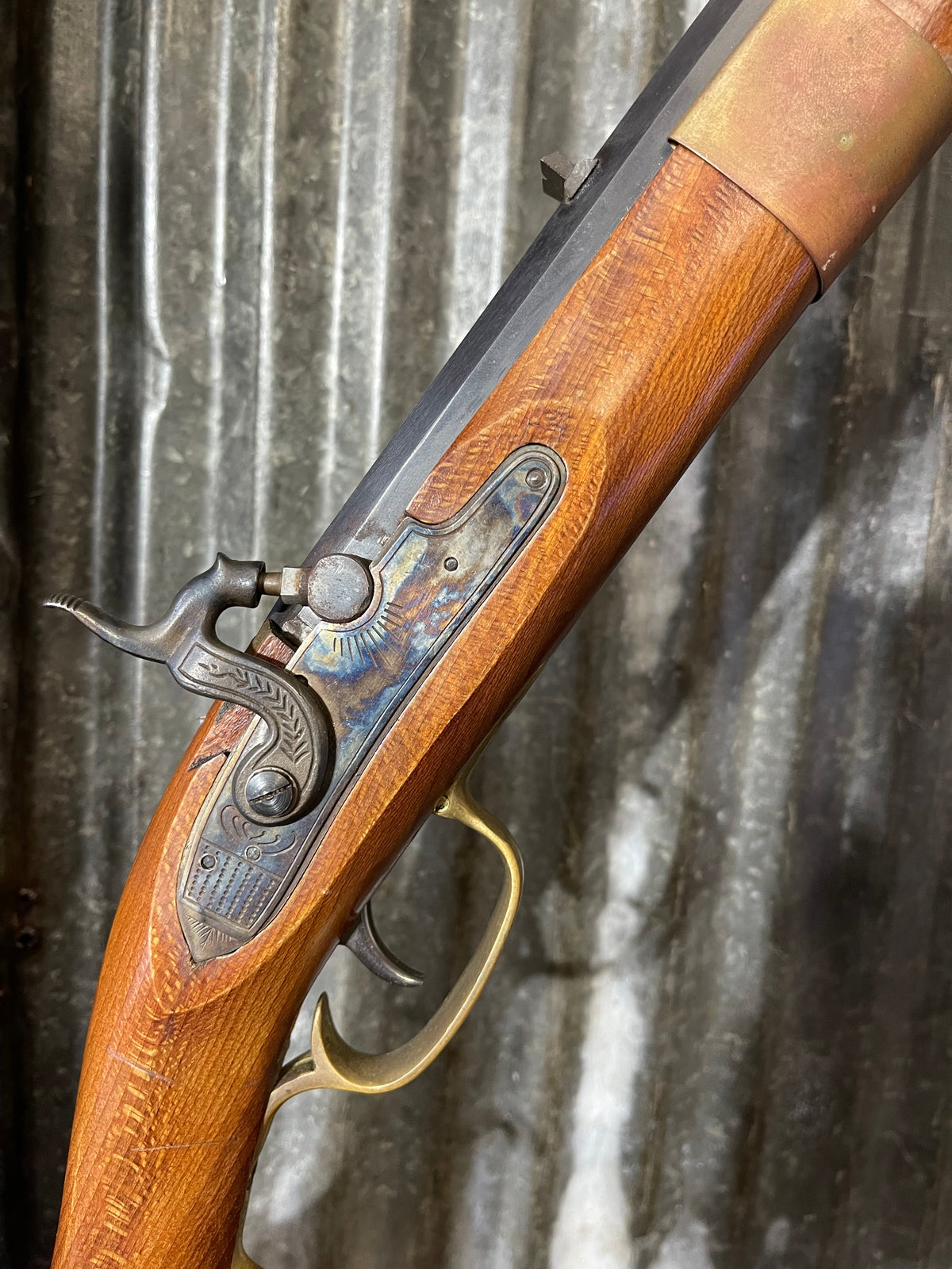 Spanish-Made .50 Caliber Percussion Black Powder Rifle – Hawken/Plains Style