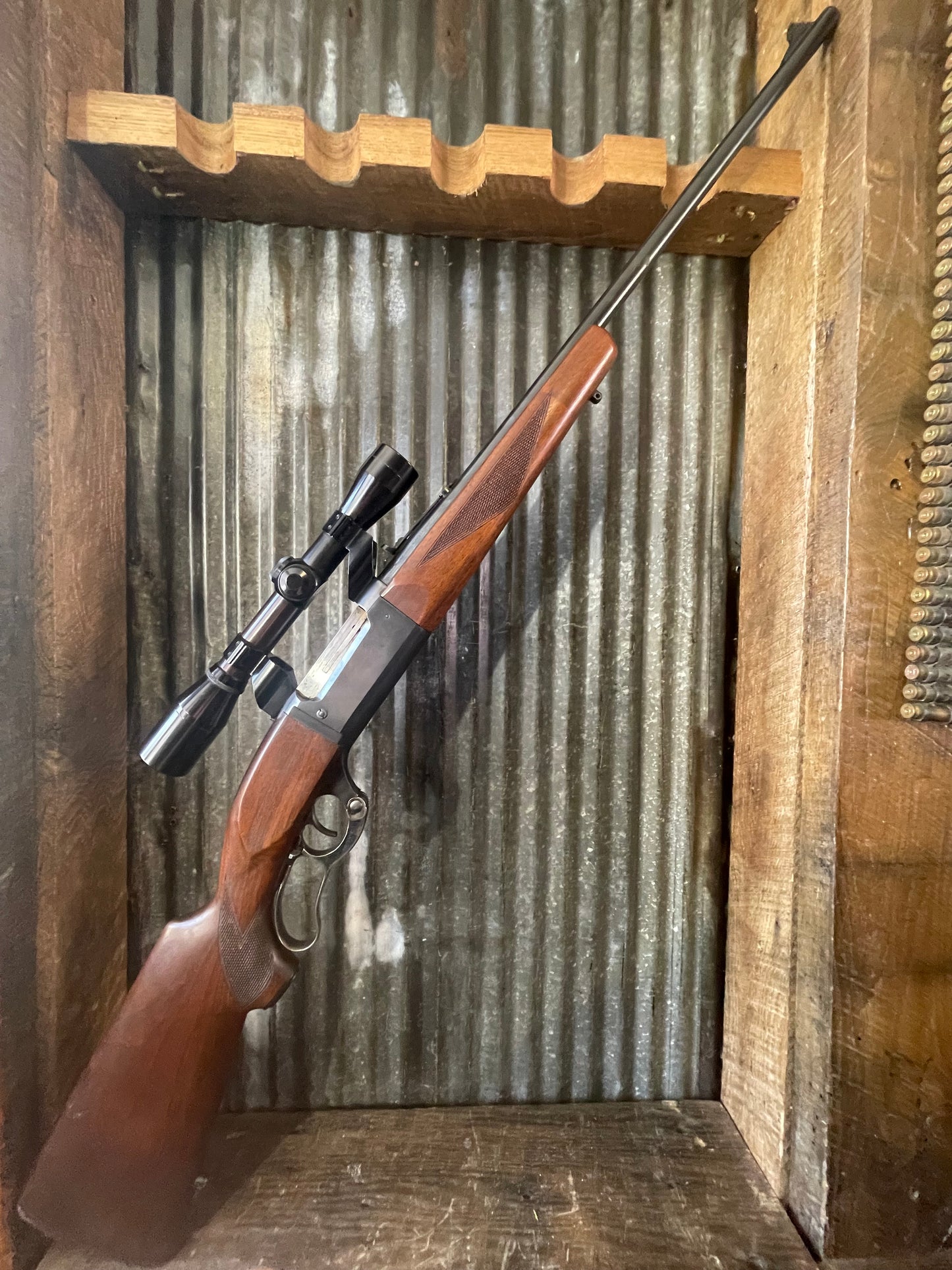 Savage Model 99 Lever Action Rifle in .300 Savage w/ Burris 4x Scope