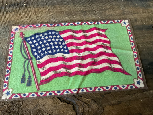 WWI Tobacco Felt Flag (approx 9x6)