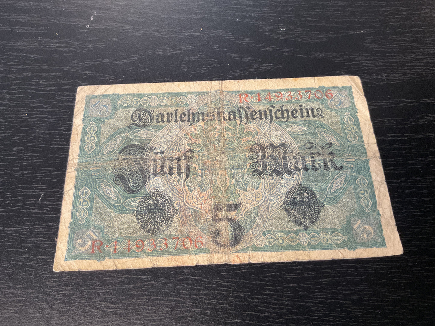 German 5 Mark Note 1917