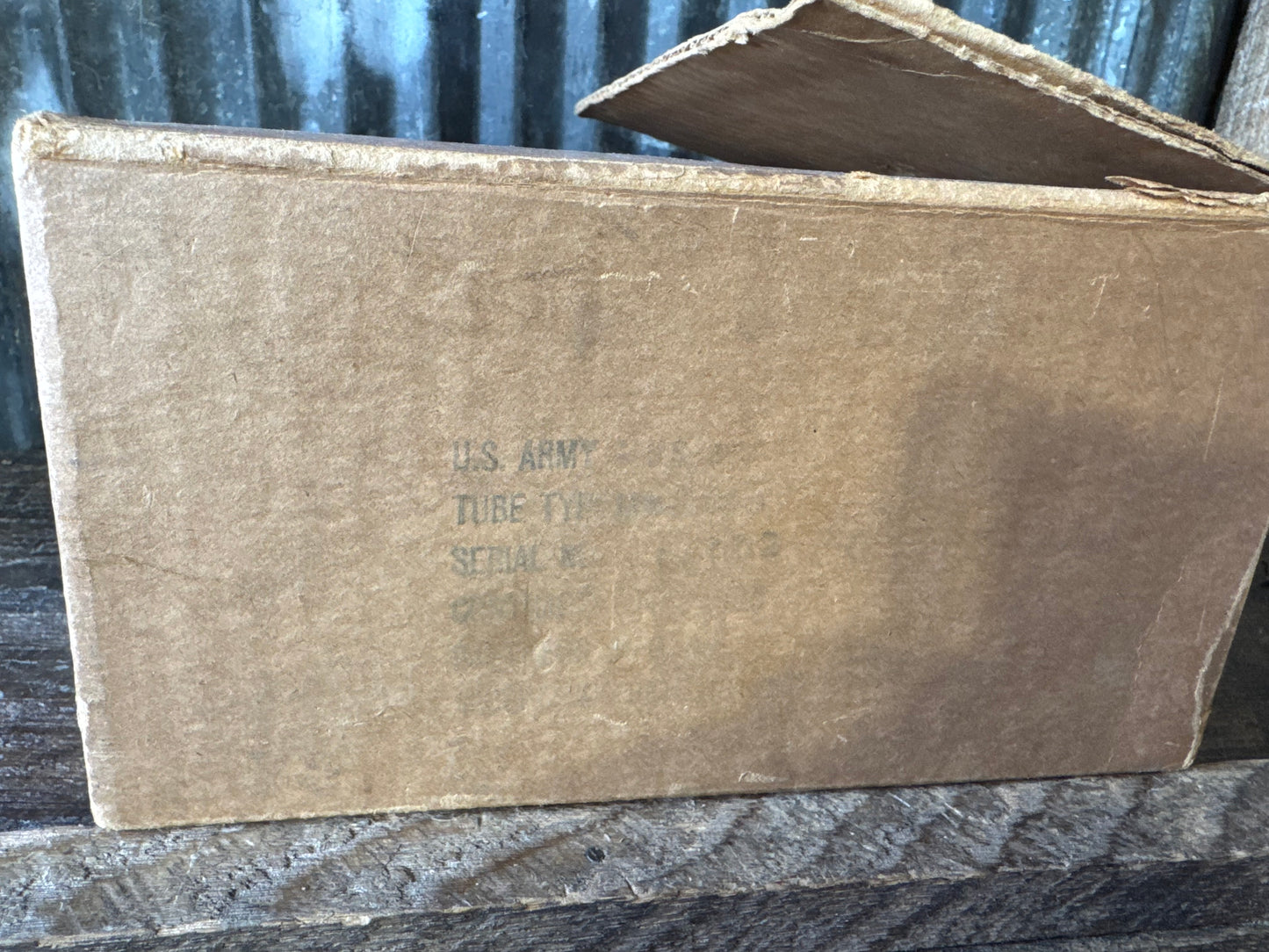 U.S. Army / U.S. Navy AN-2027-A Vacuum Tube by Raytheon in Original 1944 Shipping Box – NOS