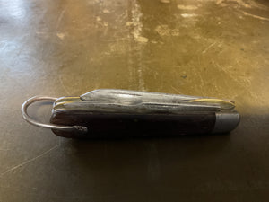 Utica Cutlery Co. Folding Pocket Knife with Wood Handle