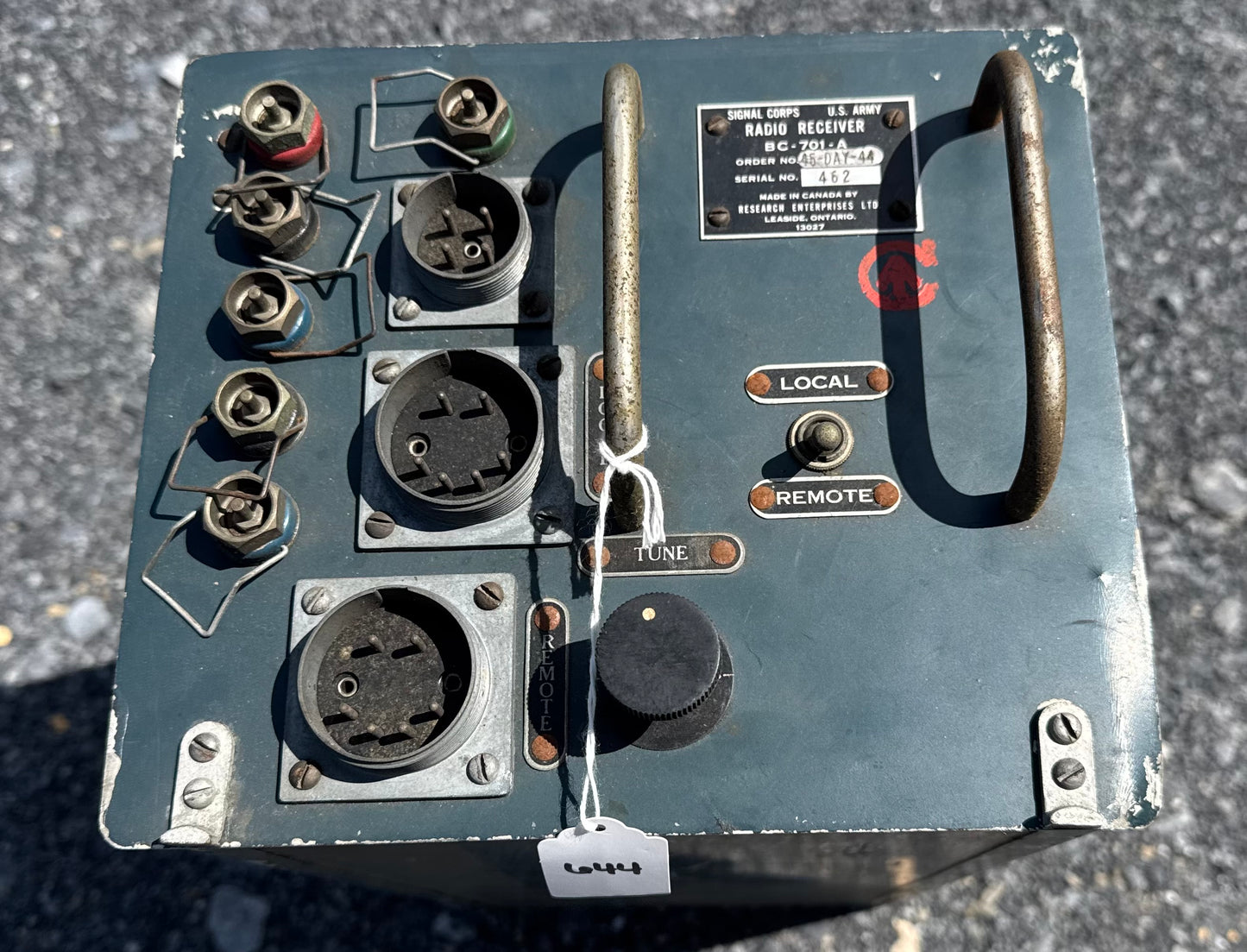 WWII-era U.S. Army Signal Corps Radio Receiver BC-701-A