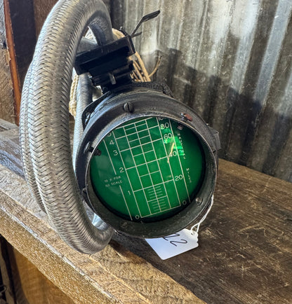 WWII U.S. Navy ID-15/APA-1 Radar Indicator Display Assembly with Original Cables