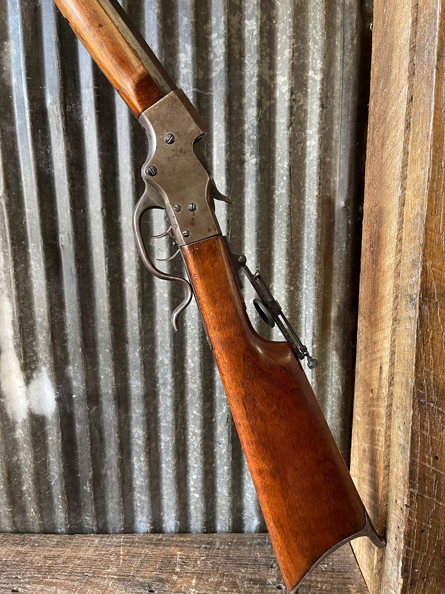 Stevens Model 44½ Ideal .38-55 Single Shot Falling Block Rifle – Schuetzen Configuration