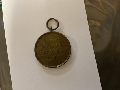 WWII German War Merit Medal-1939