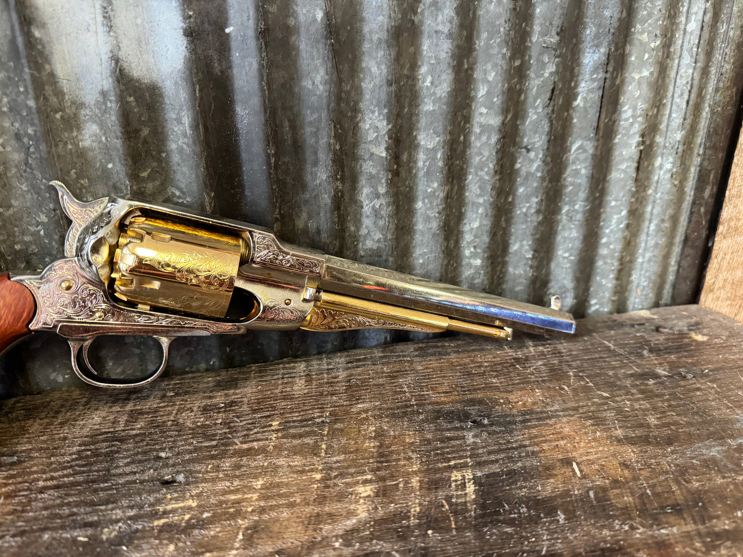 ASM Reproduction 1858 Remington Silver & Gold