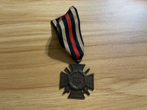 Original Hindenburg Cross w/ Swords-G4 Maker Marked Veterans Medal