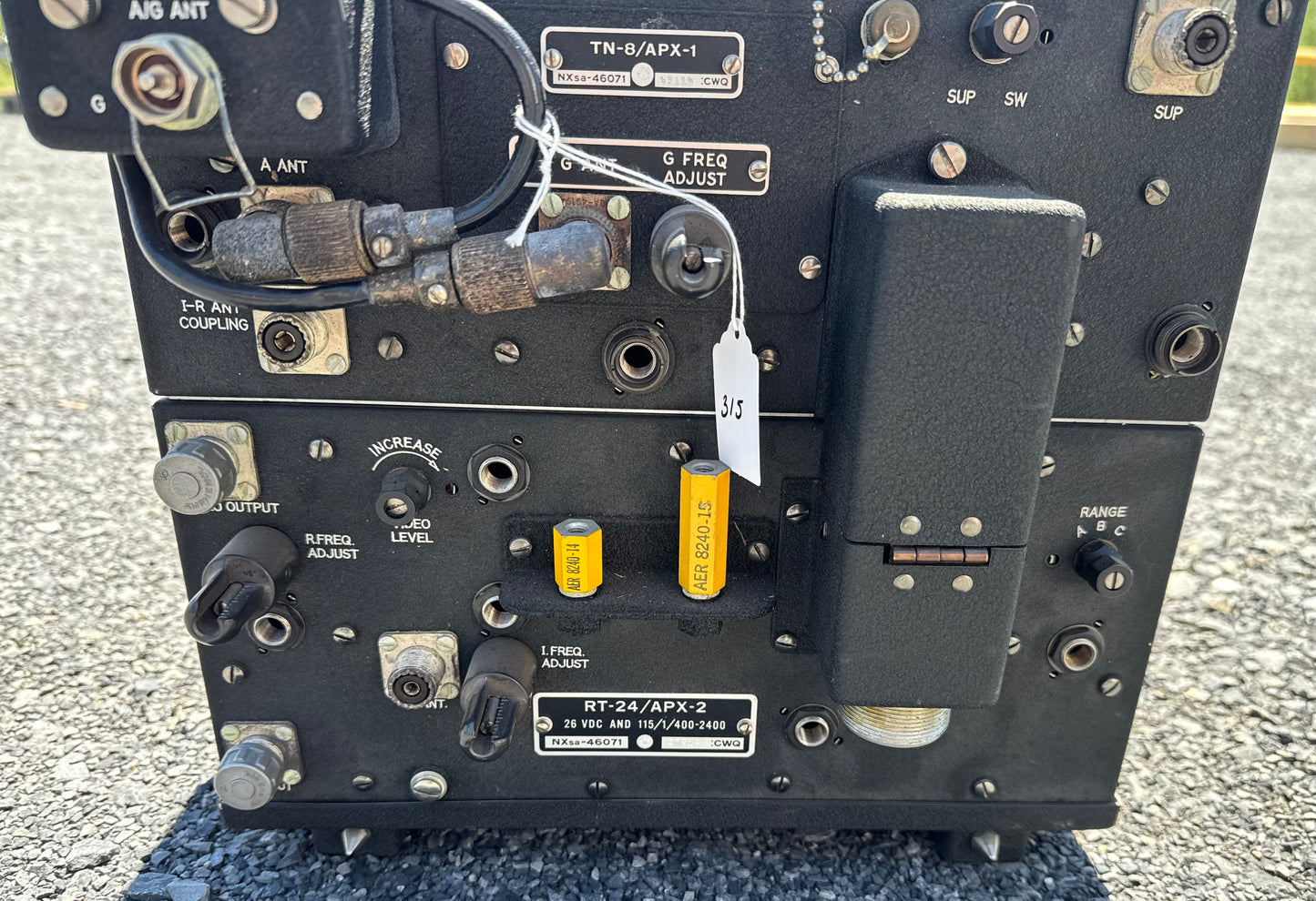 WWII U.S. Military APX-1 IFF Transponder Set – RT-24/APX-2, TN-8/APX-1 & CU-13/APX-1