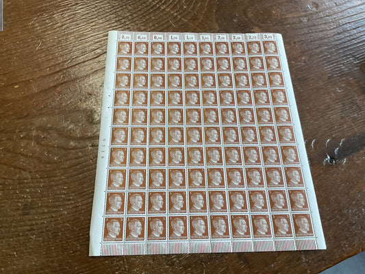 German Postage Stamps “brown 3”