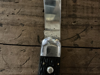 Vintage Schrade-Walden Automatic Switchblade Knife Pair-Walden, NY, USA-Matching Push Button Automatics