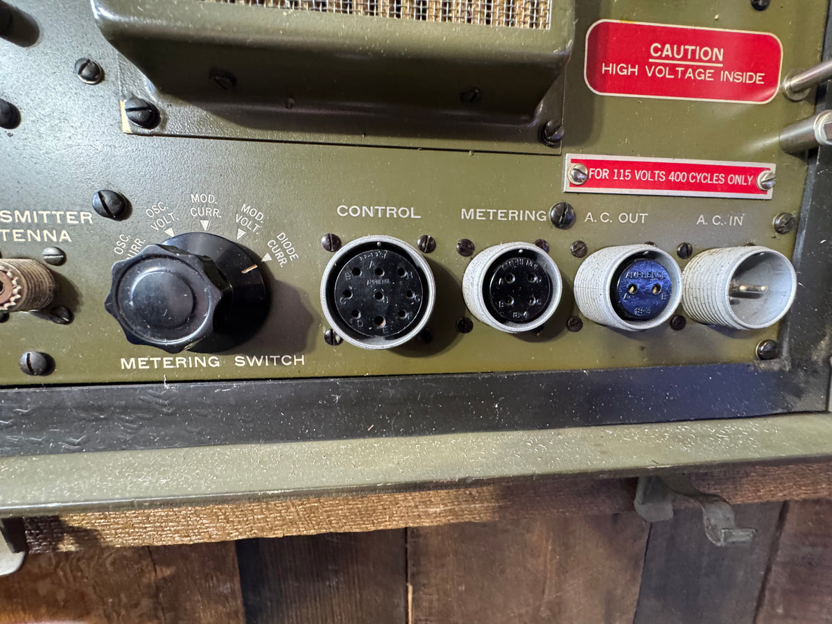 WWII U.S. Military RT-48A/TPX-1 IFF Radar Transmitter-Receiver with Case & Schematic