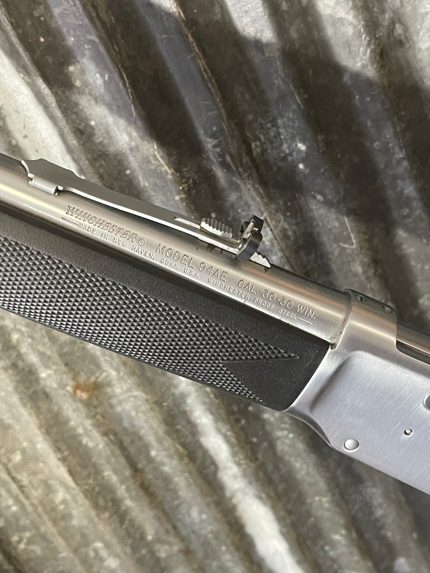 Winchester Model 94AE “Silver Shadow” Limited Edition Lever Action Rifle – Stainless Steel – .30-30 Winchester