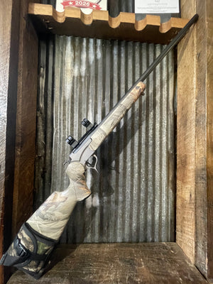 Thompson/Center Encore .25-06 Remington – Camo Stock – Stainless Frame – Scope Rings
