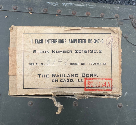 WWII U.S. Army Interphone Amplifier BC-347-C