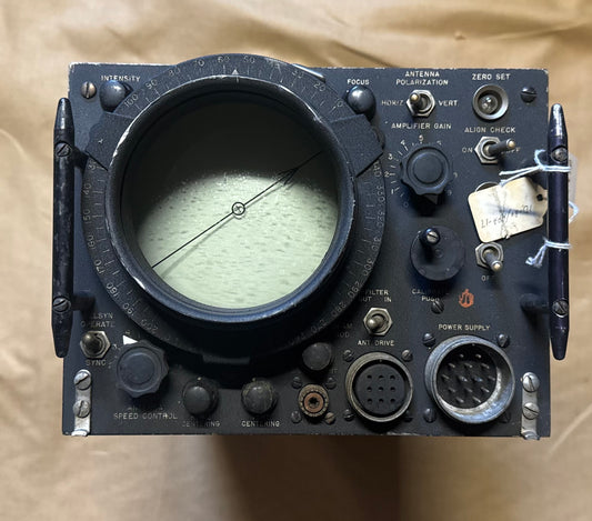 WWII Radar Plan Position Indicator (PPI) Scope Display Unit – Naval/Airborne Radar