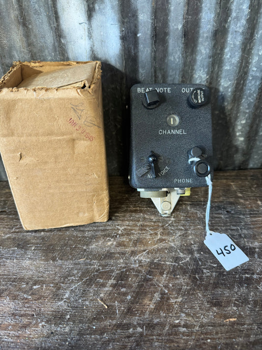 WWII U.S. Army Air Forces C-2/ARR-2 Aircraft Radio Control Box – NOS with Original Carton