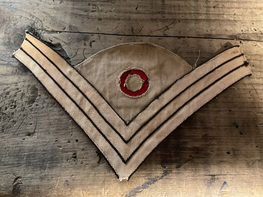 Original Spanish-American War Era U.S. Army Color Sergeant Khaki Chevron-Circa 1898-1901