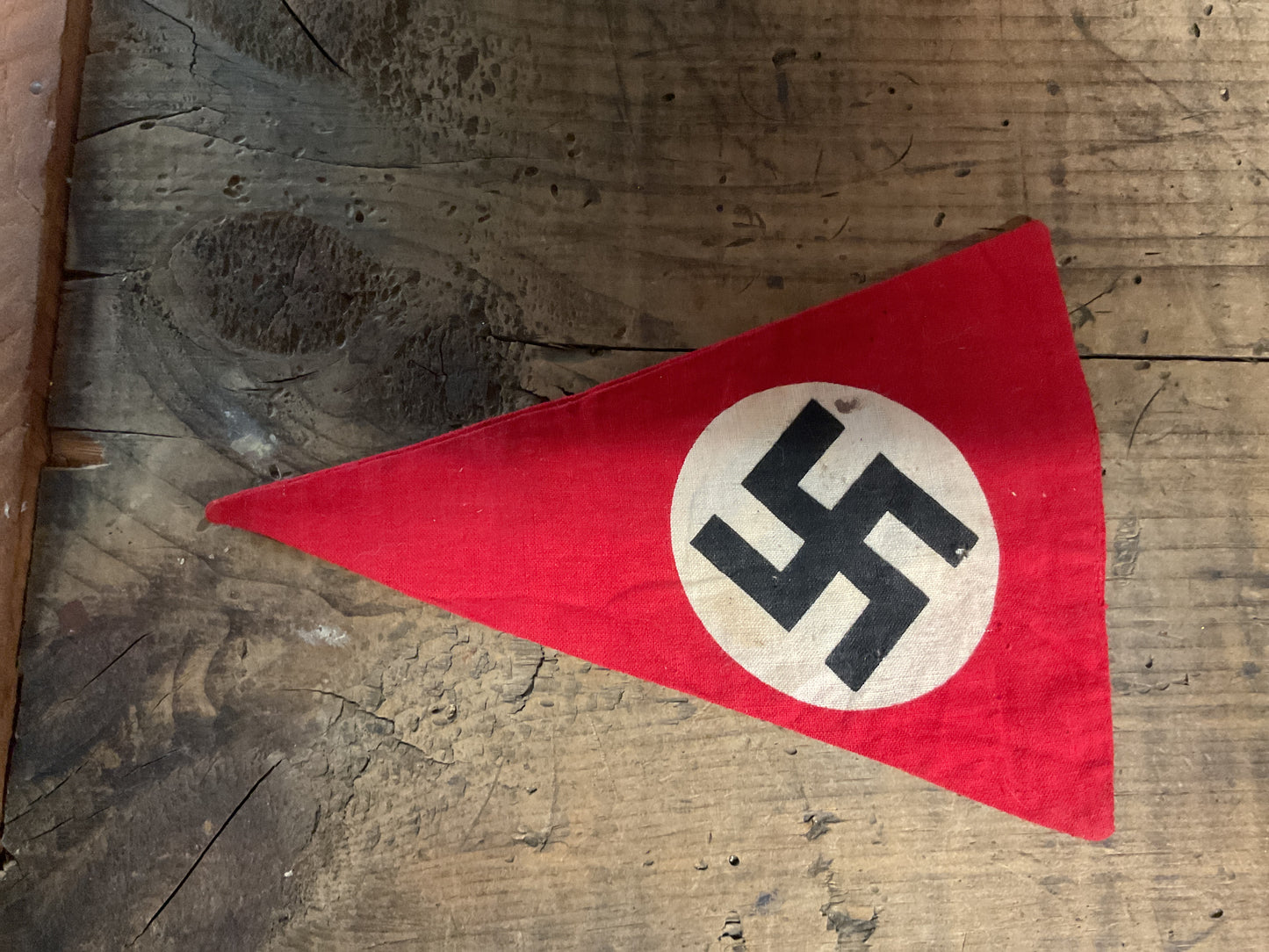 WWII-era German NSDAP-Style Triangular Small Pennant