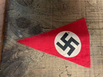 WWII-era German NSDAP-Style Triangular Small Pennant